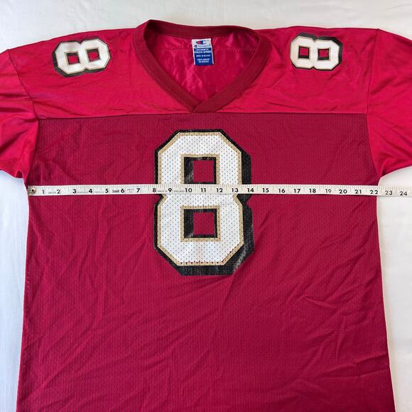 Champion San Francisco 49ers Jersey men’s 44 Steve Young #8 NFL Red Shirt - Picture 3 of 9